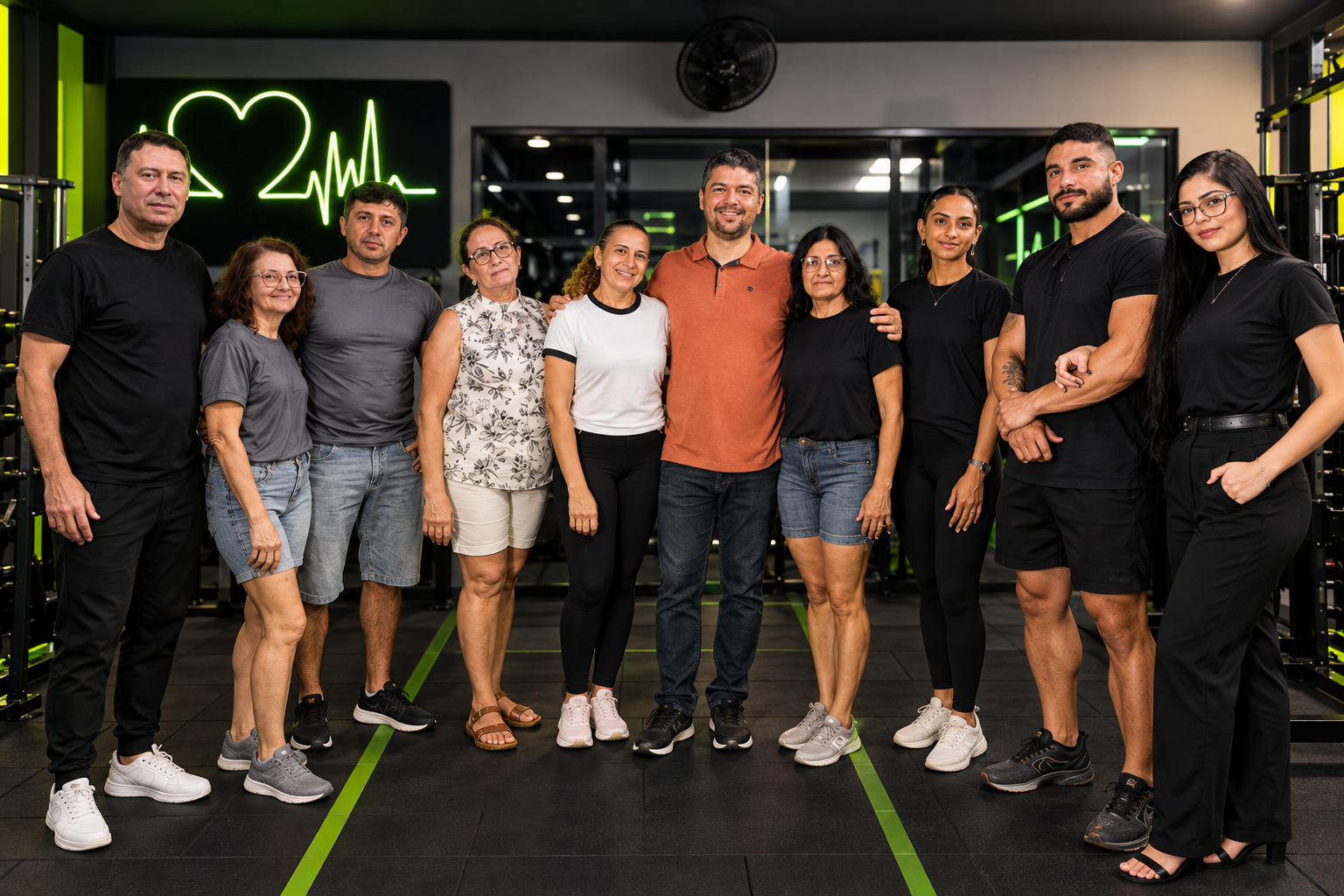 Pessoas reunidas na JC Academia